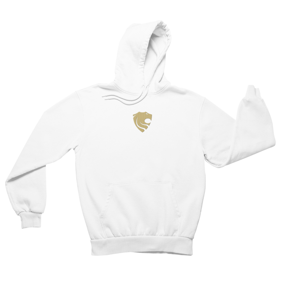 ESSENTIALHoodie Unisex - GoldenFieldLion - Gesticktes Design